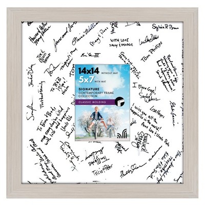 Americanflat 14x14 Wedding Picture Frame with shatter-resistant glass - Available in a variety of Colors