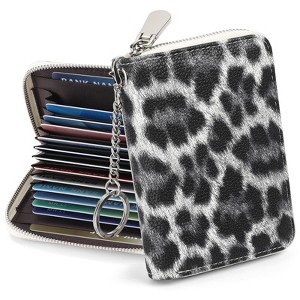 FATMOON Women’s RFID Blocking Wallet –Bifold Leather Wallet for Women with Card Slots,ID Window & Zipper Coin Purse for Everyday Use,Travel,Work - 1 of 4