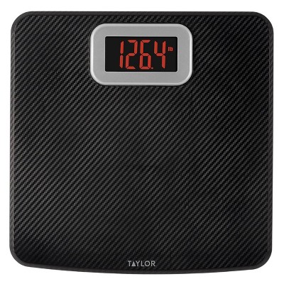 Digital Glass Scale With Stainless Steel Accents Clear - Taylor : Target