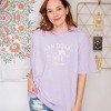 Simply Sage Market Women's Embroidered San Diego Short Sleeve Garment Dyed Tee - 2 of 3