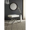 Sienna Ottoman - FOX2028 - White - Safavieh Couture - 2 of 3