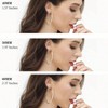 3 Pairs Sterling Silver Hoop Earrings, Big Hoop Set for Women 40 - 60MM - 4 of 4