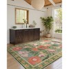 Lahome Country Floral Short Pile Velvet Rectangular Indoor Area Rug - 2 of 4