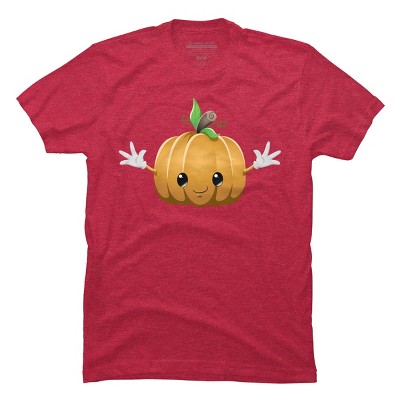 Men's Design By Humans Halloween Pumpkin Monster 6 By LironPeer T-Shirt