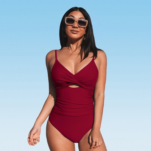 Target maroon bathing suit on sale