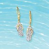Ross-Simons 0.50 ct. t.w. Diamond Flip Flop Drop Earrings in 18kt Gold Over Sterling - 3 of 4
