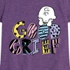 Girls' - Peanuts - Good Grief Charlie Brown Fitted Short Sleeve Graphic T-Shirt - 2 of 4