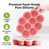 Prep Silicone Baby Food Freezer Tray with Clip-on Lid, 2oz x 10 Silicone Freezer Molds, BPA-Free Baby Food Storage - 3 of 4