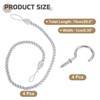 Unique Bargains Handmade Woven Braided Metal Screw Hooks Curtain Tiebacks - 2 of 4