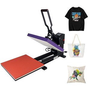 Dolonm Heat Press Machine with Slide Out Drawer 15x15 Inch for T-Shirt with Digital Control Panel, Purple - 1 of 4
