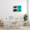 Stupell Industries Retro Pop Vintage Utility Safari Truck Blue Pink Framed Giclee Art, Gray, 30" x 24" - 3 of 4
