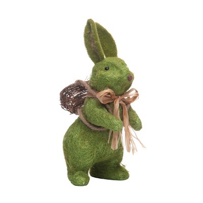 C&F Home Moss Flocked Rabbit Lg