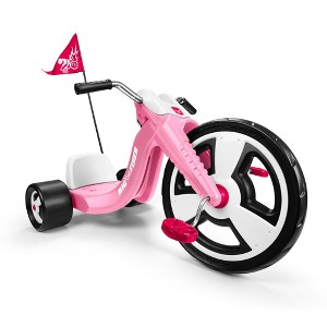 Radio Flyer Big Flyer Sport with Large Front Wheel and Adjustable Seat for Kids, Outdoor Activities, and Recreational Sports, Pink - 1 of 4