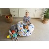 CreativeQT Stuff 'n Sit Large 33'' Bean Bag Storage Cover for Stuffed Animals & Toys - Multicolor Dinosaur Print - Toddler & Kids - 3 of 4