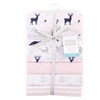 Hudson Baby Infant Girl Cotton Flannel Receiving Blankets, Linocut Woodland Girl, One Size - 2 of 2