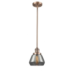 Fulton - 1 Light Stem Hung Mini Pendant In Industrial Style-9 Inches Tall and 7 Inches Wide - 1 of 1