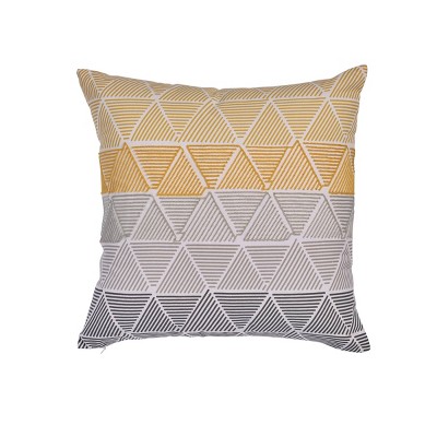 18"x18" Pyramid Triangle Design Square Throw Pillow - Sure Fit