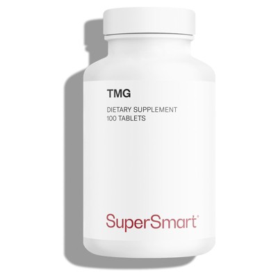 SuperSmart TMG 2250mg per Day (High Strength) - TMG Trimethylglycine - Betaine Anhydrous Supplement | Non-GMO & Gluten Free - 100 Tablets