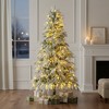 HomeRoots 6' Pre Lit Extra Full Frosted Pine Christmas Tree - 2 of 4