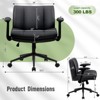 Kumasinova Adjustable Cross-Legged Office Chair,Comfy Swivel Chair with Flip-up Armrests & Wide Seat,Ergonomic Desk Chair for Home Office,Vanity - 3 of 4