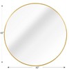 MAYEERTY Metal Framed Round Bathroom Mirror for Wall - 4 of 4