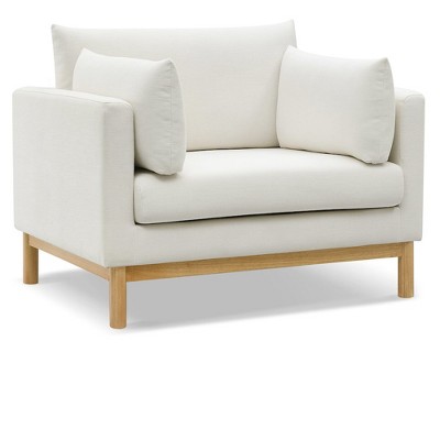 Meridian Furniture,Langham Linen Textured Fabric Chair