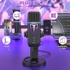MaseiKar Microphone for iPhone,Noise Cancel USB Microphone for PC Computer Type C Phone,Touch Mute RGB Volume Echo Control Mic for ASMR Recording - 2 of 4