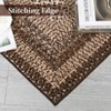 Braided Area Rug with Non-Slip Backing, Modern Accent Carpet for Bedroom, Living Room, Dining Room & Hallway, Foldable Low Pile Throw Rug - 4 of 4