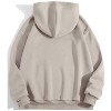 TIME HOLLOW Heart Print Drawstring Thermal Hoodie - 2 of 3