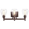 Chloe Lighting Hudson Transitional 3 Light Oil Rubbed Bronze Bath Vanity Fixture 23" Wide - 2 of 4