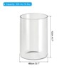 Unique Bargains High Borosilicate Glass Wear Resistant Clear Cylinder Vase - 2 of 4