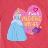 Girls' - Disney Princess - Kisses and Valentine Wishes Short Sleeve Graphic T-Shirt - 2 of 4