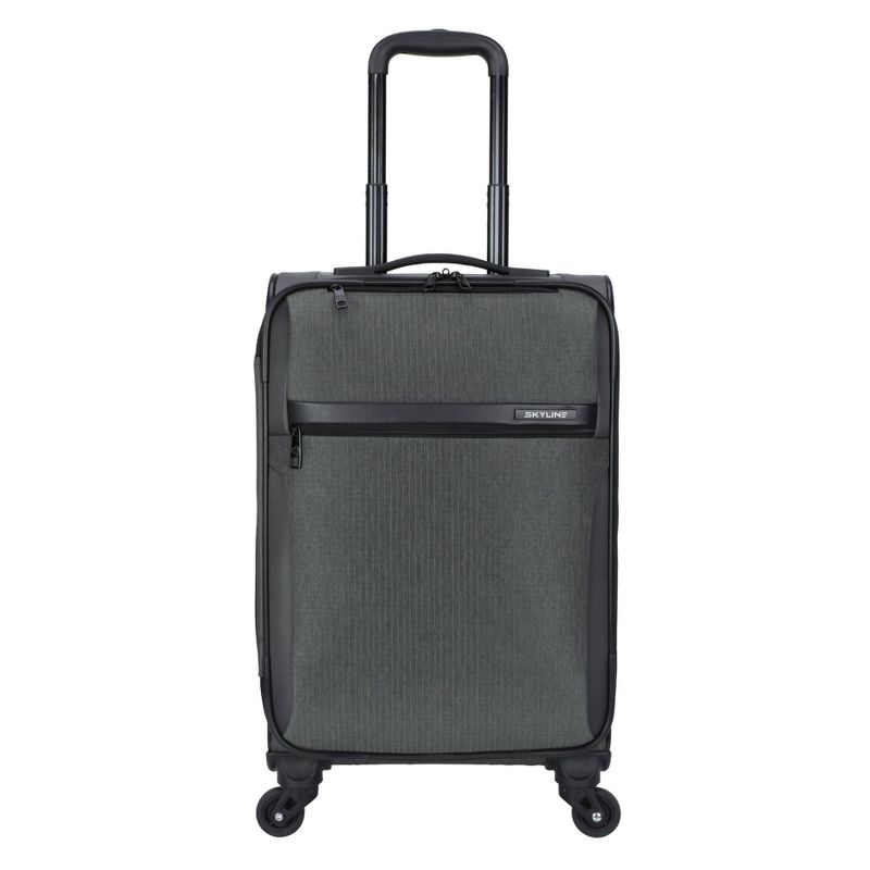 Skyline Softside Medium Checked Spinner Suitcase - Gray Heather, 1 of 10