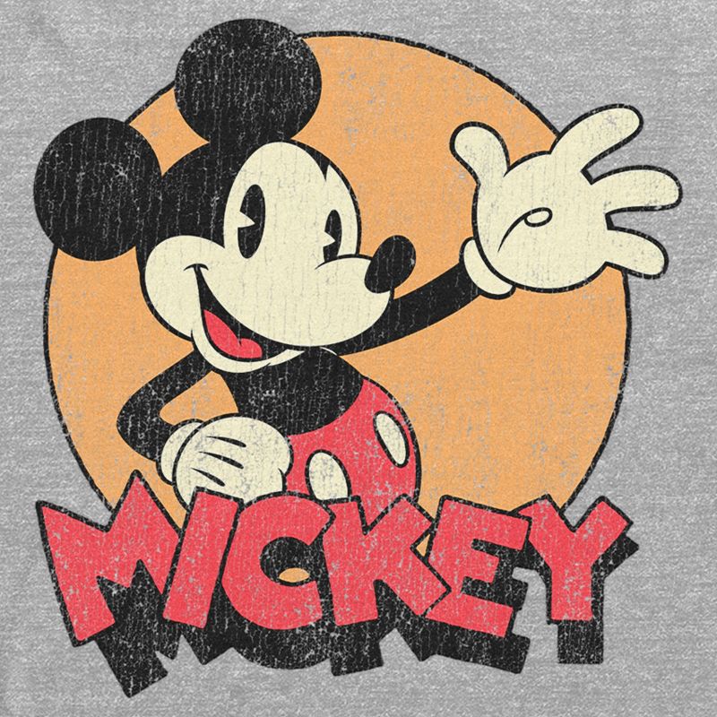Men's Mickey & Friends Retro Mickey Mouse Long Sleeve Shirt, 2 of 5