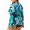 Beach House Sport Plus Size Ava Zip Front Rash Guard - 2 of 2