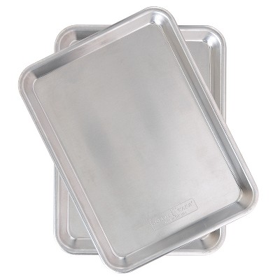 Natural Aluminum Commercial Baker's Quarter Sheet 2 Pack