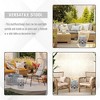 Resenkos Modern Garden Stool, Patio Stool Side Table,14" x 17" Ceramic Garden Stool with Double-Coin Knotted Ring Design, Antique Blue - 4 of 4