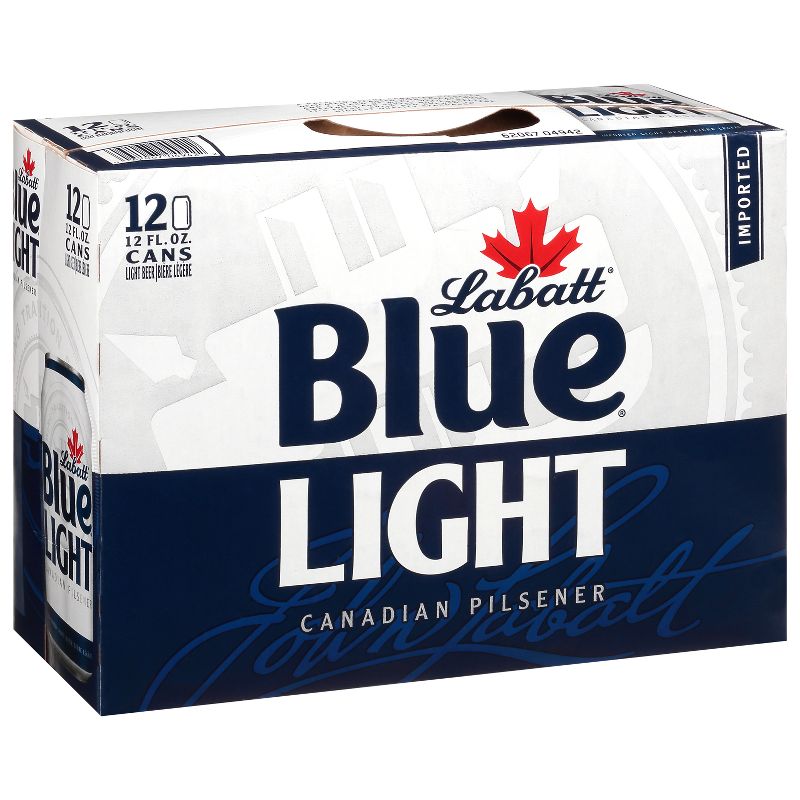 Labatt Blue Light Canadian Pilsener Beer - 12pk/12 fl oz Cans, 5 of 8