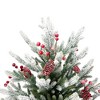 Northlight Real Touch™️ Flocked Grove Fir Full Artificial Christmas Tree - 6.5' -Unlit - 3 of 4