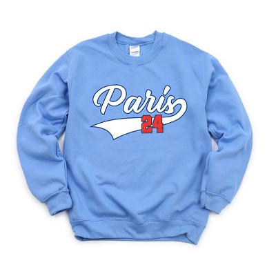 Simply Sage Market Women's Graphic Sweatshirt Paris 24 Cursive