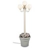 Patio Living Concepts 00391 Four White Globe Lantern Planter - Park Style - 3 of 3