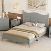 Queen Size Platform Bed with Wooden Slat Support for Bedroom - 2 of 4