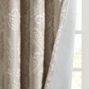 Gracie Mills Hendrix Jacquard Paisley Total Blackout Curtain Panel - 3 of 4