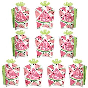 Big Dot of Happiness Sweet Watermelon - Table Decorations - Fruit Party Fold and Flare Centerpieces - 10 Count