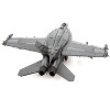 Model Kit Boeing F/A-18 Super Hornet Fighter Aircraft "United States Navy" (Moderate Difficulty) Steel Model by Metal Earth - 3 of 4