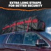 Mockins 45 Cu Ft. Black Waterproof Rooftop Cargo Bag (75"x48"x22") with PVC Mat, Straps, Hooks & More - 4 of 4