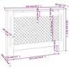 vidaXL Radiator Cover Radiator Guard for Home Office Heater Cabinet Cover MDF - 4 of 4