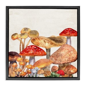 Stupell Industries Rustic Woodland Mushrooms, 18" x 18" - 1 of 4