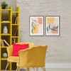 Stupell Industries Botanicals over Geometrics 2pc Floating Frame Art Set, Brown, 21" x 31" - 2 of 4