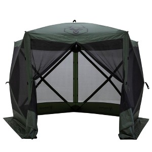 Gazelle 5 Sided Outdoor Portable Pop Up Screened Gazebo Canopy Tent with Carry Bag and Stakes for Parties and Other Outdoor Occasions, Alpine Green - 1 of 4